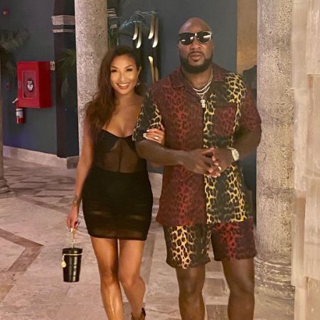 Jeezy with his current wife Jeannie Mai in Punta Cana, Dominican Republic.